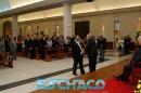 Saludos protocolares de Bienvenida a Monseor Alfredo Dus