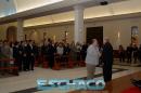 Saludos protocolares de Bienvenida a Monseor Alfredo Dus