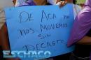 Manifestacin de UPCP en Casa de Gobierno