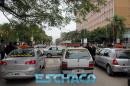 Protesta de Radio Taxis en el microcentro