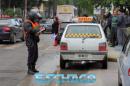 Protesta de Radio Taxis en el microcentro