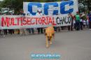 Movimientos Sociales protestan frente a Casa de Gobierno
