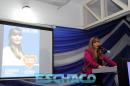 La precandidata de la Lista 501 K Celeste Segovia expuso su plataforma