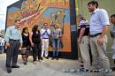 Mural en homenaje a los hroes de Malvinas